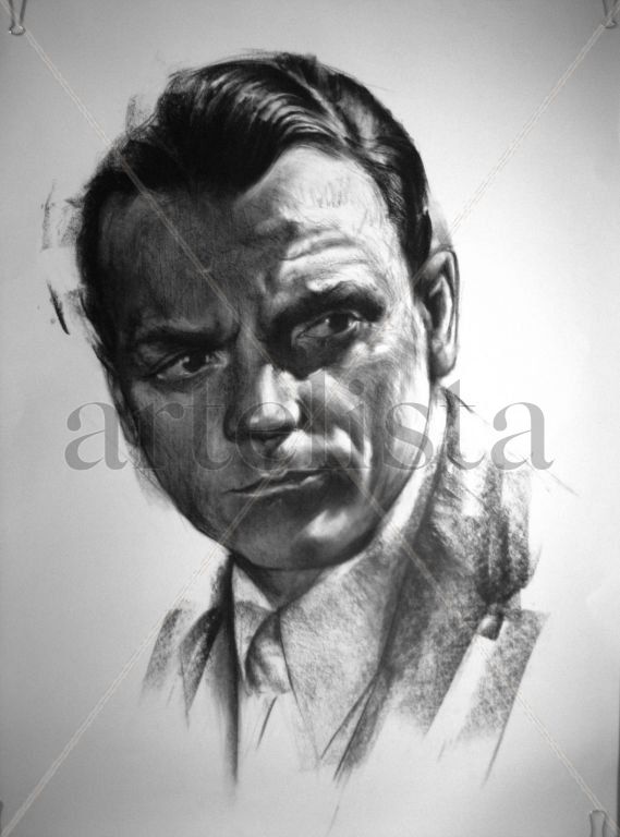 "  James   Cagney    como   John   Dillinger ".