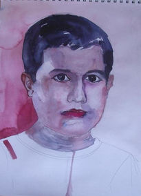 Retrato acuarela...
