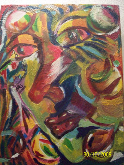 ROSTRO DE MUJER Acrylic Canvas Figure Painting