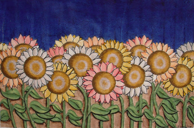 Girasoles Acrylic Canvas Floral Painting