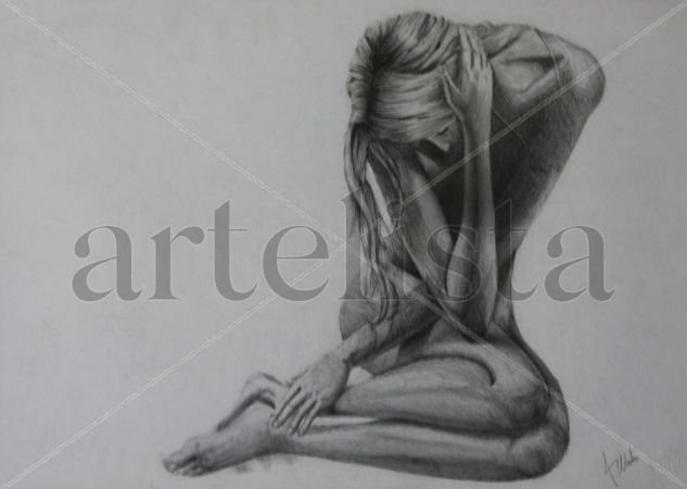 Soledad Graphite Paper Figure Painting