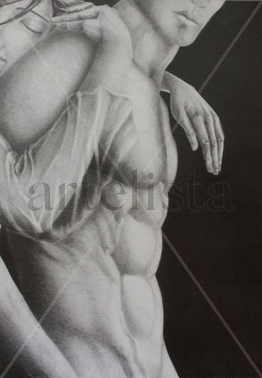 Amor Graphite Paper Figure Painting