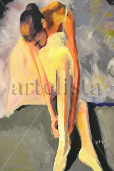 la zapatillas Oil Card Figure Painting