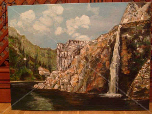 Catarata 2 Oil Canvas Landscaping