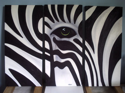 Triptico zebra