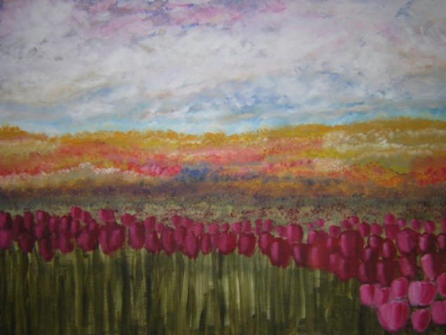 amapolas Oil Canvas Landscaping