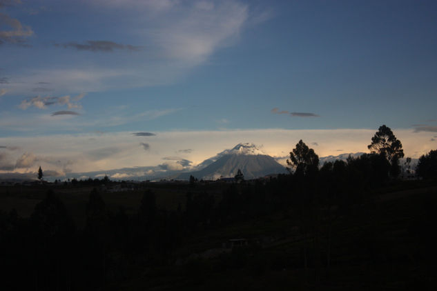 nieve en el volcan 