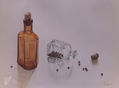 Botes de cristal con semillas