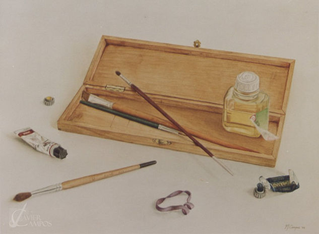 Estuche pinceles Watercolour Paper Still Life Paintings