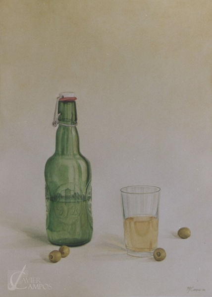 Vino y aceitunas