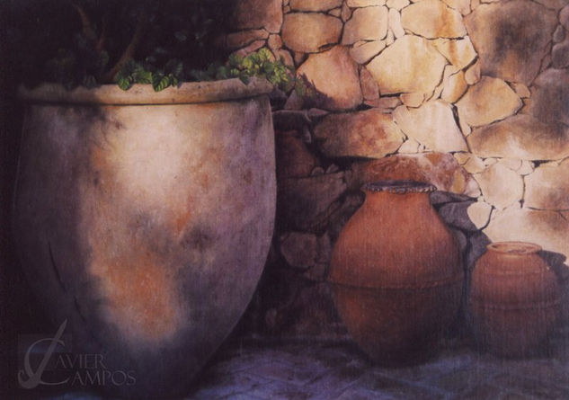 Tinajas Oil Canvas Landscaping