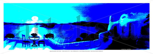 SANTORINI AZUL EGEO  (PÓSTER)