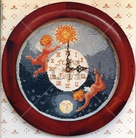 Reloj de Angeles Bordado a Mano