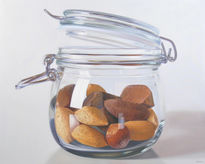 Nuts in glass