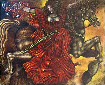 la justicia desbordada y de rojo