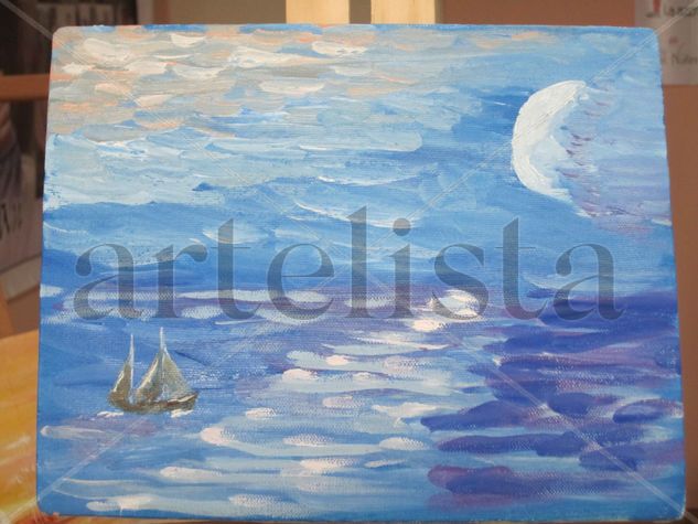 Navegando hacia Adentro Oil Canvas Landscaping