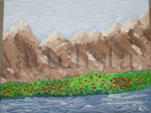 RIO REVUELTO, GANANCIA DE PESCADORES Oil Canvas Landscaping