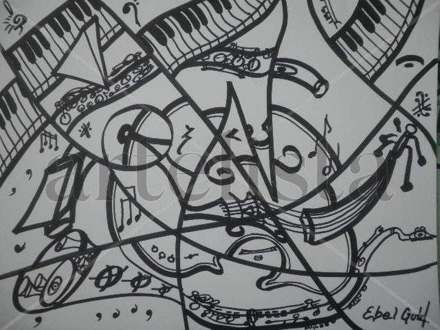 instrumentos musicales esculturas vivas ambulando en la noche