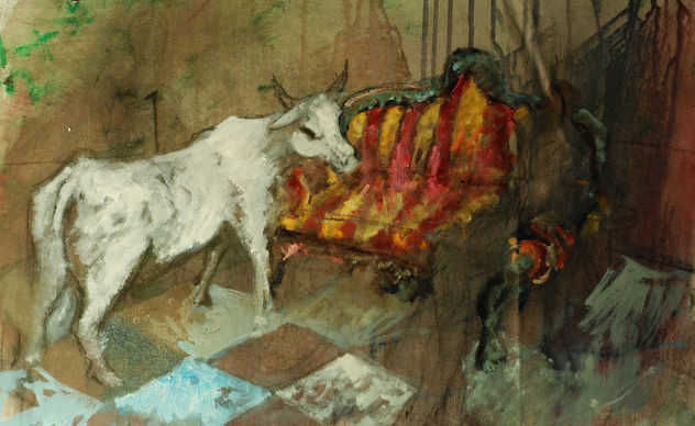La mujer y el toro