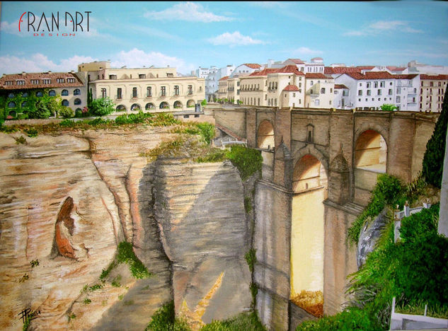 TAJO DE RONDA Acrylic Canvas Landscaping