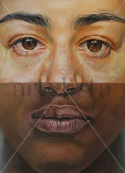 Duplicidade Oil Canvas Portrait