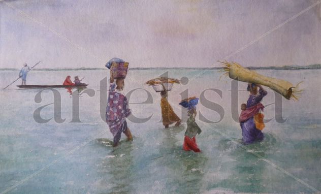 Pescadores de lago Chad