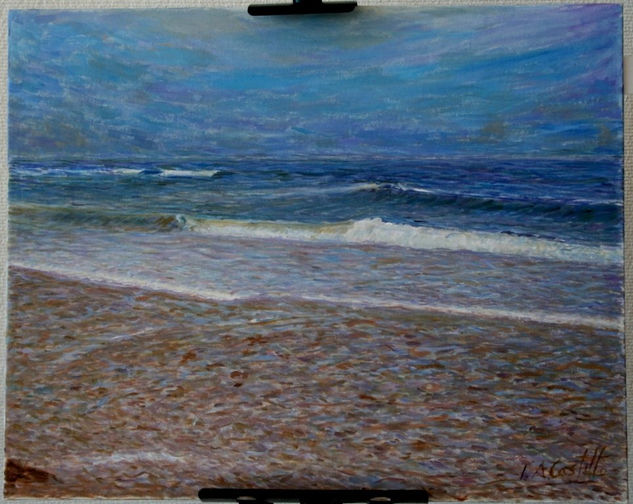 Mar- oceano de figueira da foz Oil Canvas Marine Painting