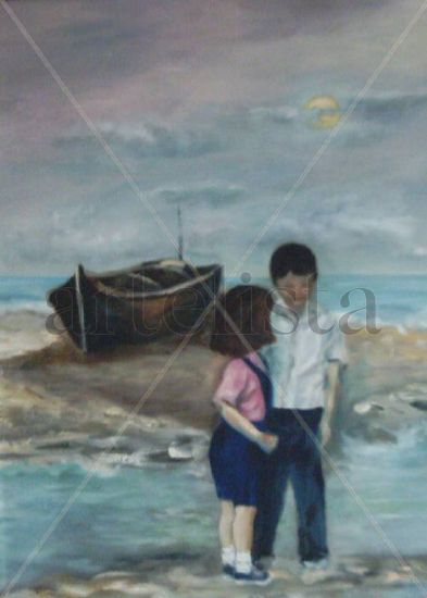 Niños en la playa 