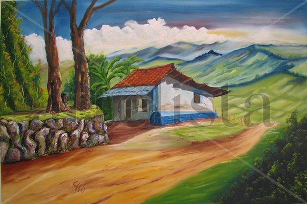 paisaje rural Oil Canvas Landscaping