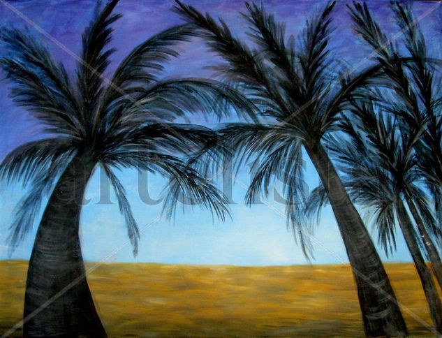 Tropical Oil Canvas Landscaping