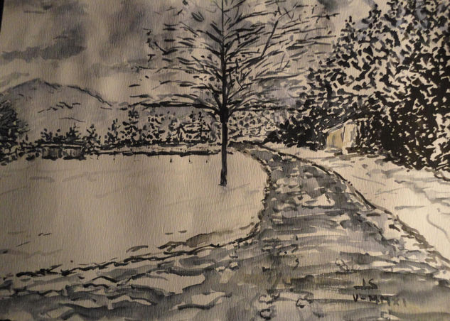 la nieve Watercolour Paper Landscaping