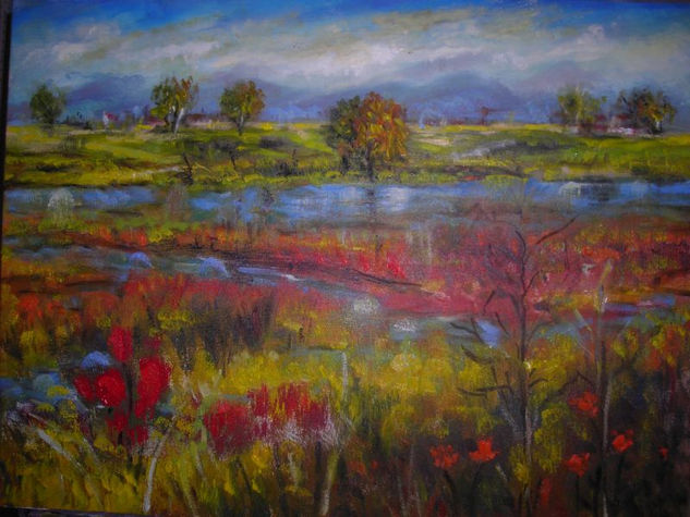 AL LLEGAR LA PRIMAVERA Oil Canvas Landscaping