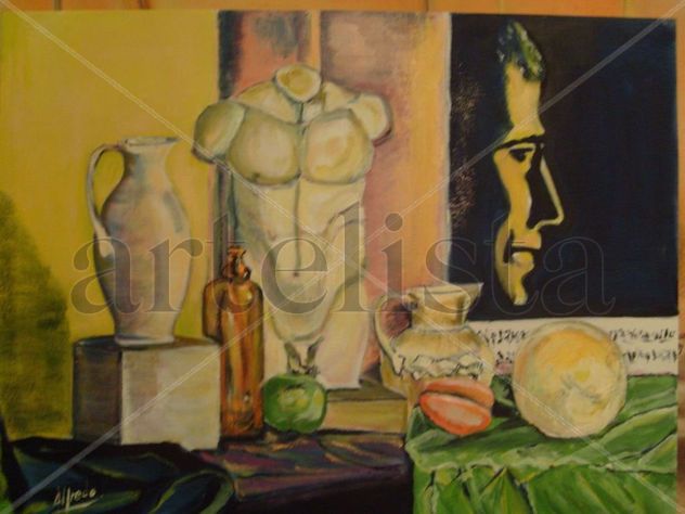 Bodegón con figuras