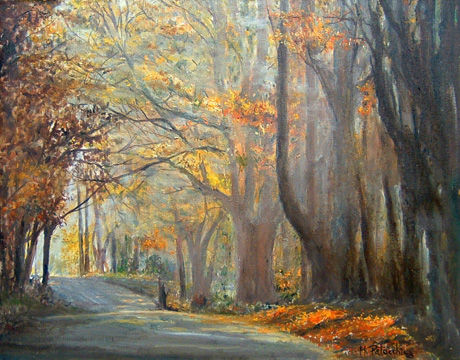 Camino de Otoño Oil Canvas Landscaping