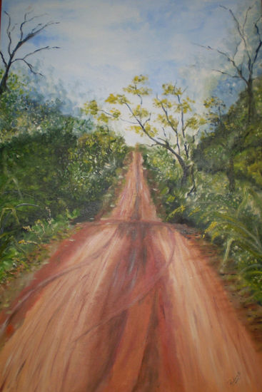 Camino Misionero Oil Canvas Landscaping