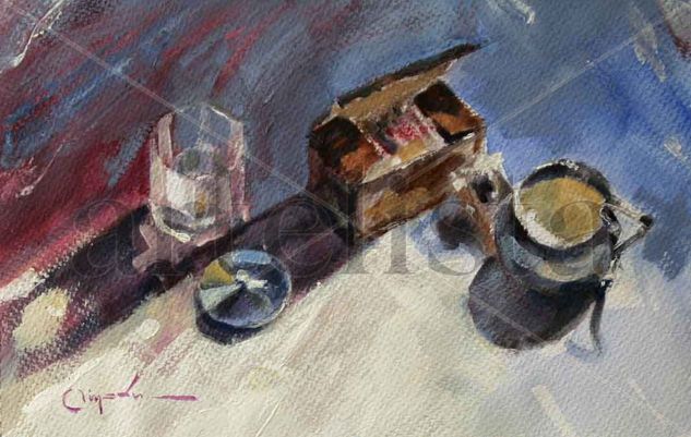 Bodegón Acrylic Paper Still Life Paintings