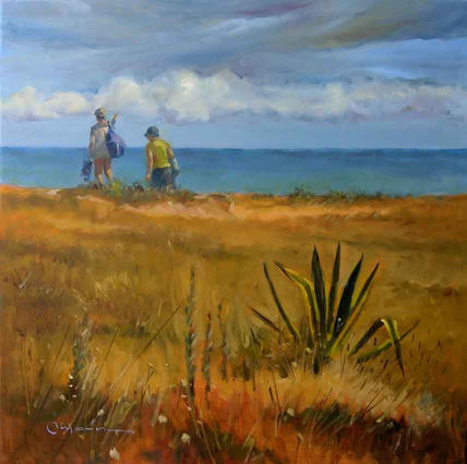 Camino de la playa