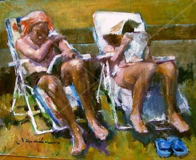 Lectura Oil Canvas Figure Painting