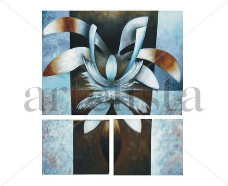 Orquídea en tres