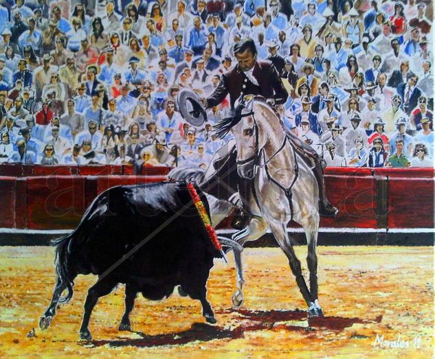 Rejoneo en la Maestranza Oil Canvas Others