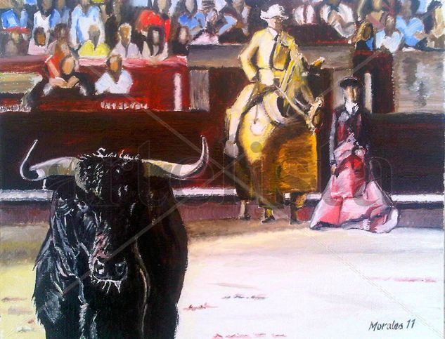 Toro Mirón Oil Canvas Others