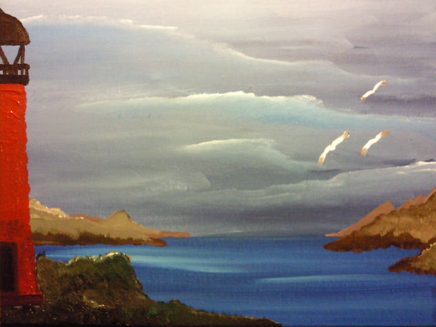 Lago Acrylic Canvas Marine Painting