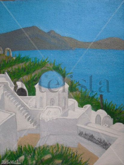 grecia Oil Canvas Landscaping