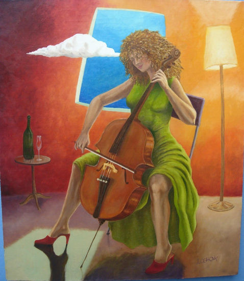 Sueños Oil Canvas Figure Painting