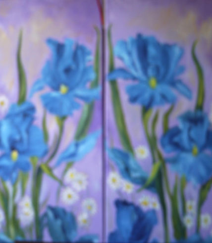 Flores  azules