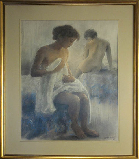 Desnudo Watercolour Canvas Figure Painting