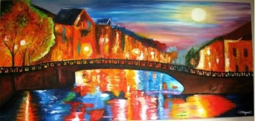 venecia viva Oil Canvas Landscaping