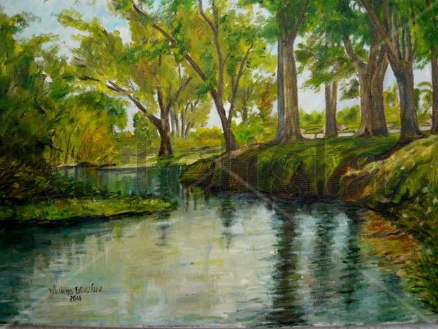 ARROYO LAURELES Oil Canvas Landscaping