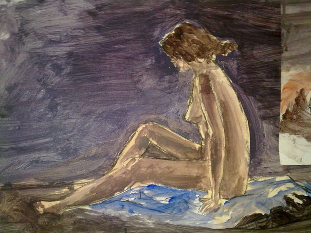 model35 Acrylic Paper Nude Paintings