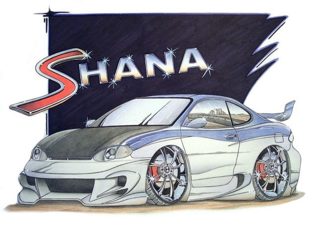 Hyundai Coupé "Shana" Mixed Media